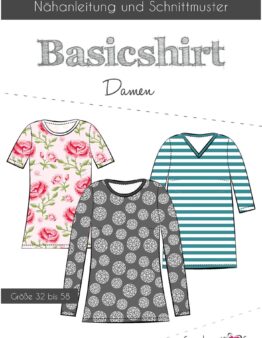 Papierschnittmuster Fadenkäfer Basicshirt Damen