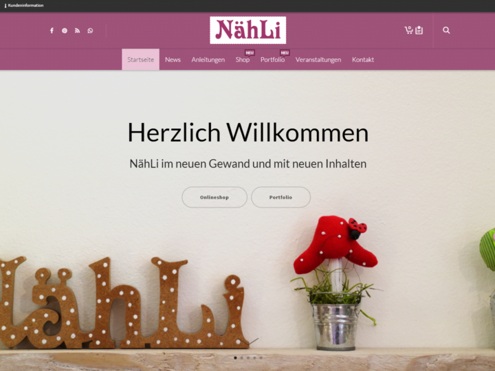 Herzlich Willkommen – ich bin das Neue naehli.de