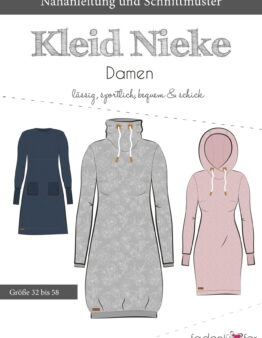 Papierschnittmuster Fadenkäfer Kleid Nieke Damen