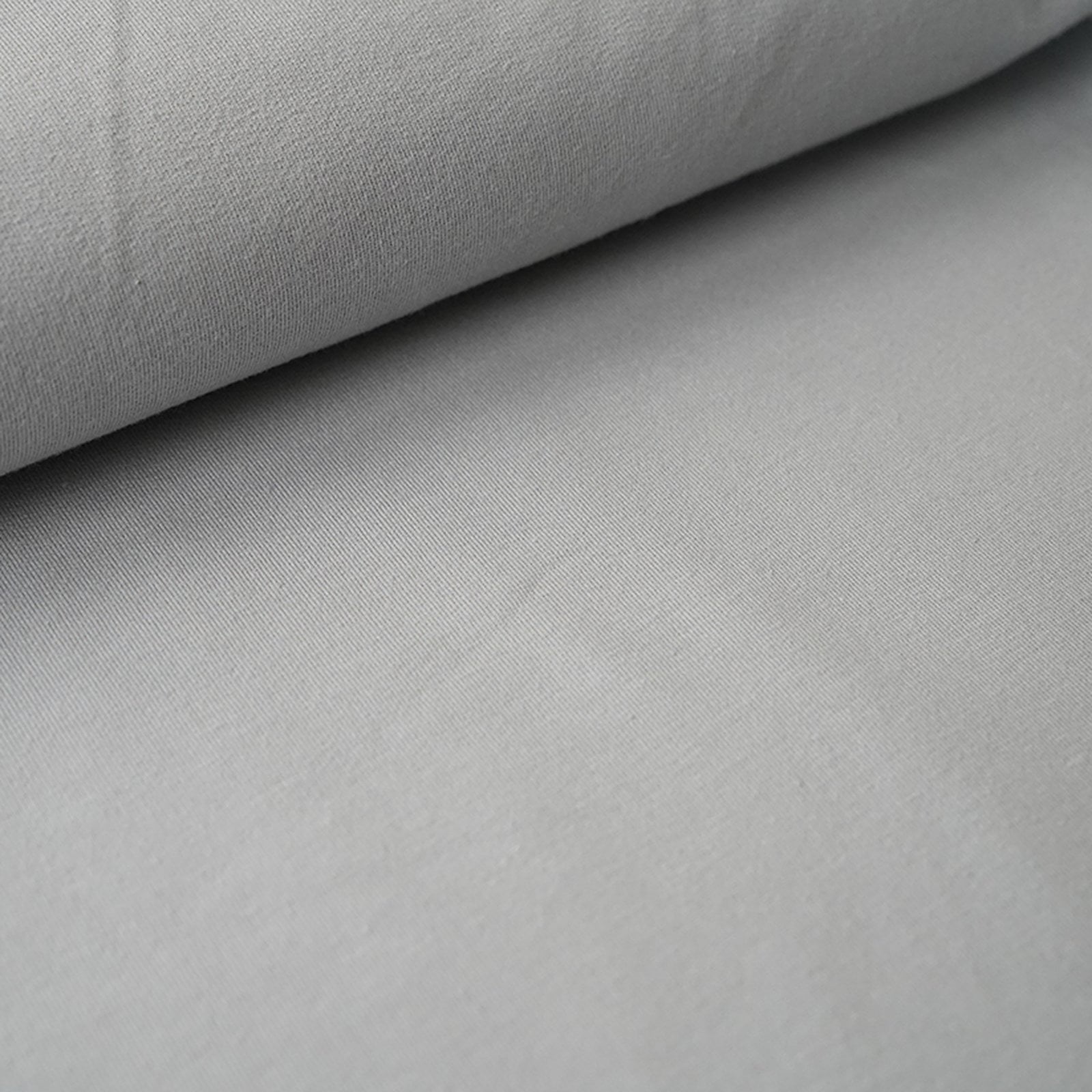 Bio-French Terry Uni grau von Stoffonkel