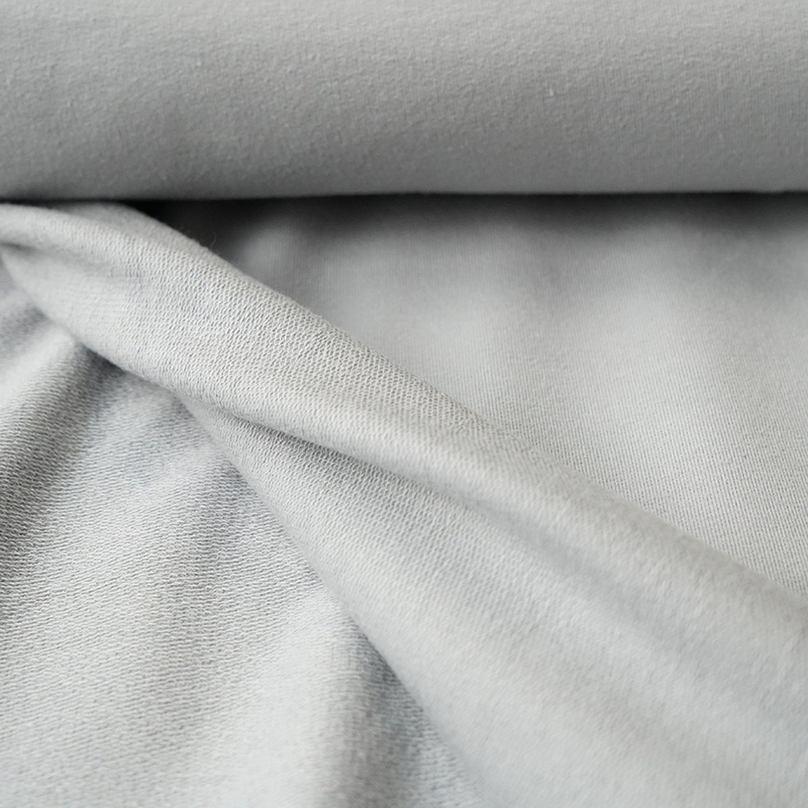 Bio-French Terry Uni grau von Stoffonkel