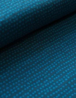Biojersey Dotted Line petrol von Stoffonkel