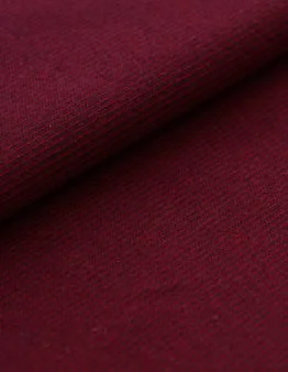 Jacquard Rippenmuster kirsche von Stoffonkel