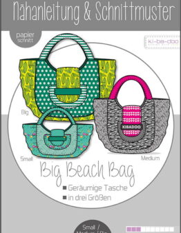 Papierschnittmuster Kibadoo big beach bag Tasche