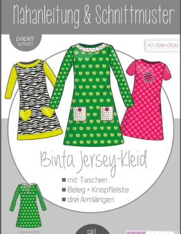 Papierschnittmuster Kibadoo A-Linien-Kleid Binta Gr. 80-164
