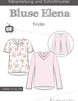 Papierschnittmuster Fadenkäfer Bluse Elena Kinder