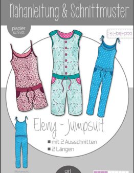 Papierschnittmuster Kibadoo Jumpsuit Eleny Gr. 80-164