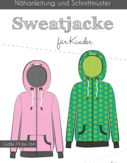 Papierschnittmuster Fadenkäfer Sweatjacke Kinder