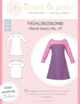 Papierschnittmuster lillesol basics No.47 Frühlingskombi Kleid & Shirt