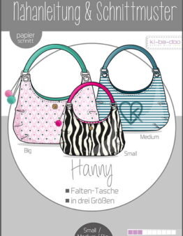 Papierschnittmuster Kibadoo Hanny Tasche