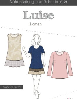 Papierschnittmuster Fadenkäfer Luise Damen Kleid