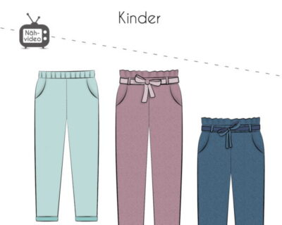 Papierschnittmuster Fadenkäfer Hose Nora Kinder