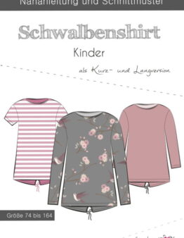 Papierschnittmuster Fadenkäfer Schwalbenshirt Kinder