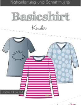 Papierschnittmuster Fadenkäfer Basicshirt Kinder