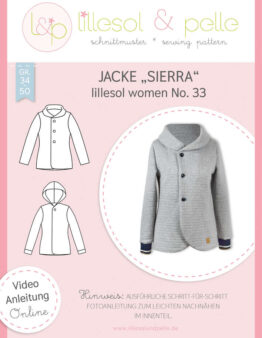 Papierschnittmuster lillesol women No.33 Jacke Sierra