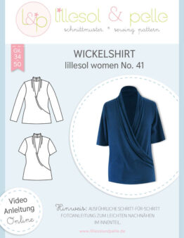Papierschnittmuster lillesol women No.41 Wickelshirt