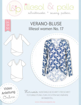 Papierschnittmuster lillesol women No.17 Verano-Bluse