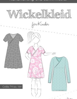 Papierschnittmuster Fadenkäfer Wickelkleid Kinder