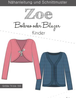 Papierschnittmuster Fadenkäfer Zoe Kinder