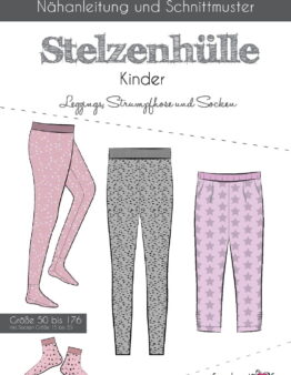 Papierschnittmuster Fadenkäfer Stelzenhülle Kinder