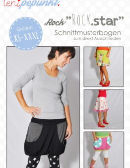 Papierschnittmuster Rock „ROCK.star“ von LeniPepunkt
