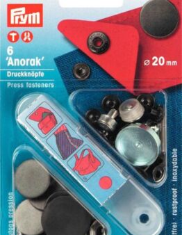 Prym NF-Druckknopf Anorak 20 mm brüniert (390377)