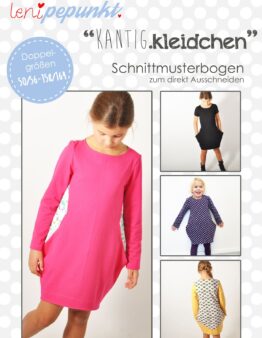 Papierschnittmuster KANTIG.kleidchen von LeniPepunkt
