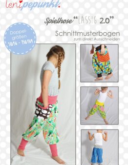 Papierschnittmuster Spielhose „LÄSSIG 2.0“ von LeniPepunkt