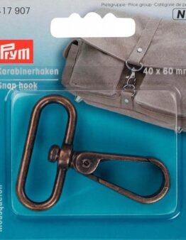 Karabinerhaken 40 x 60mm, altmessing (417907)