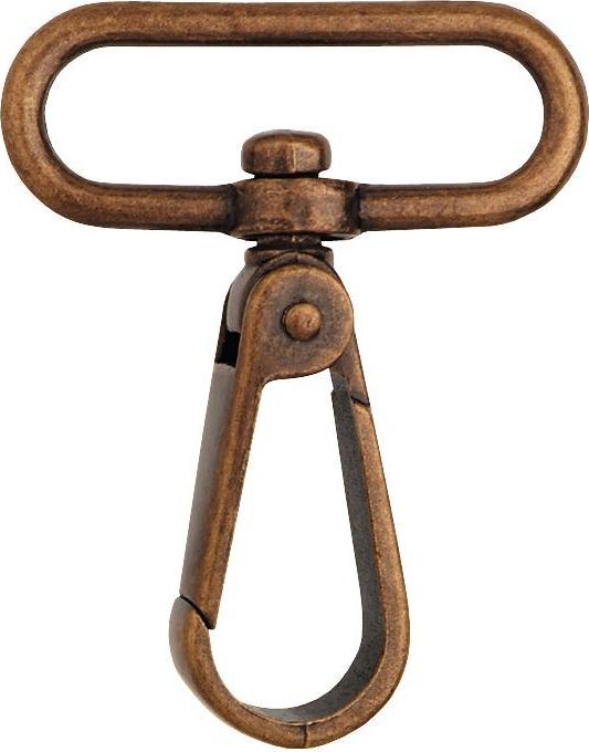 Karabinerhaken 40 x 60mm, altmessing (417907)