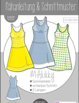 Papierschnittmuster Kibadoo Sommerkleid MAkikky Gr 32-48