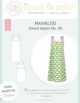 Papierschnittmuster lillesol basics No.45 Maxikleid