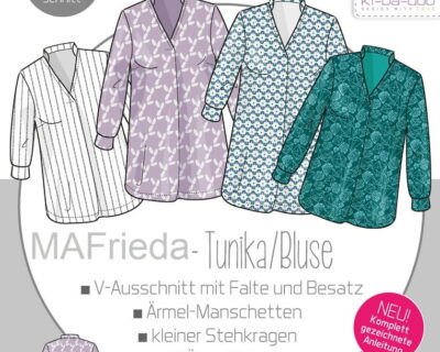 Papierschnittmuster Kibadoo Bluse Mafrieda Gr. 32 – 58