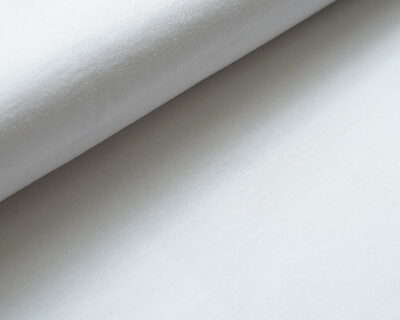 Biojersey Uni – rein weiss von Stoffonkel