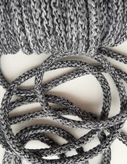 Kordel 8mm melange graphit