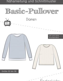 Papierschnittmuster Fadenkäfer Basic - Pullover Damen