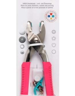 Prym Love Vario-Zange mit Loch-/Color Snaps Werkzeug pink (390902)