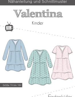 Papierschnittmuster Kleid Valentina Kinder