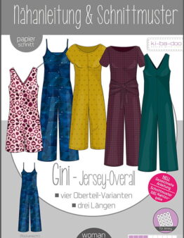 Papierschnittmuster Kibadoo Mix&Match Damen Jumper GINI