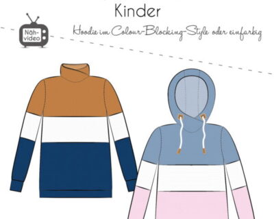 Papierschnittmuster Fadenkäfer Hoodie Toni Kinder