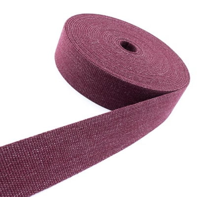 Gurtband 30mm (6631) Col Jeansoptik bordeaux