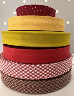 Schrägband Gelb- und Rottöne von Westfalenstoffe