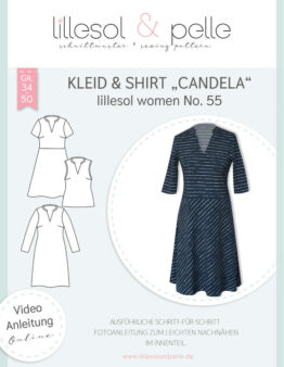 Papierschnittmuster lillesol women No.55 Kleid & Shirt Candela *mit Video-Nähanleitung* ✂✂✂