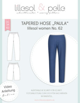 Papierschnittmuster lillesol women No.62 Tapered Hose "Paula" Video-Nähanleitung* ✂✂✂