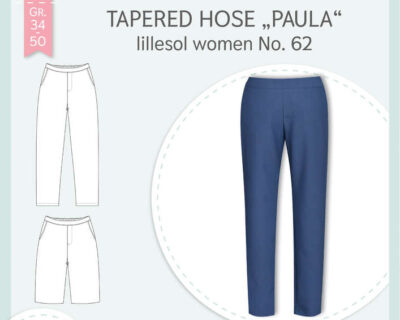 Papierschnittmuster lillesol women No.62 Tapered Hose „Paula“ Video-Nähanleitung* ✂✂✂