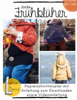 Papierschnittmuster Jacke Frühblüher von Lotte & Ludwig Gr. 80-140