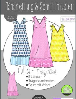 Papierschnittmuster Kibadoo Cillia Trägerkleid Gr 32-48