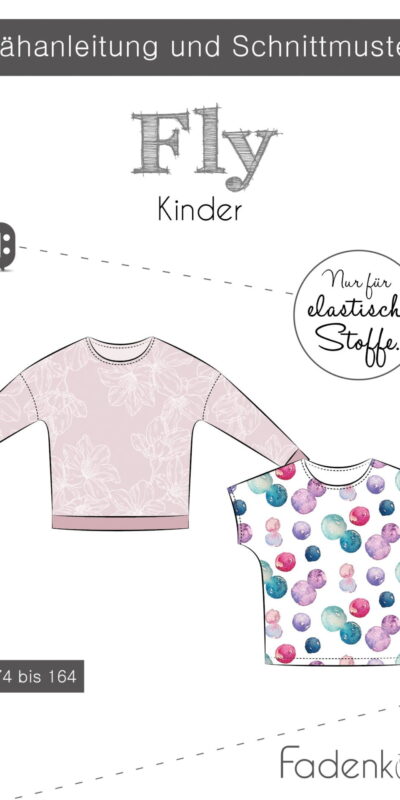 Papierschnittmuster Fadenkäfer Fly Kinder