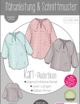 Papierschnittmuster Kibadoo Bluse Kari Gr. 32-58