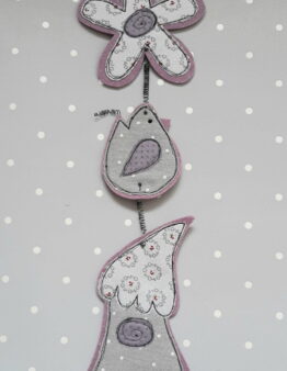 Motivketten Blume , Vogel, Vogelhaus Nr. 4